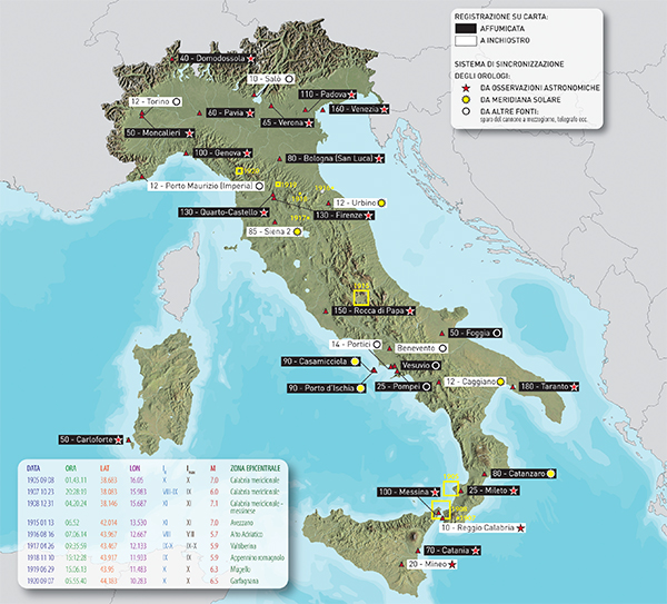 MappaReteSismica1909